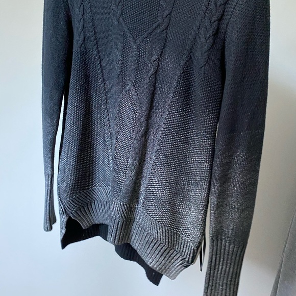 The Kooples- Black + Silver Cable-knit - Picture 6 of 6